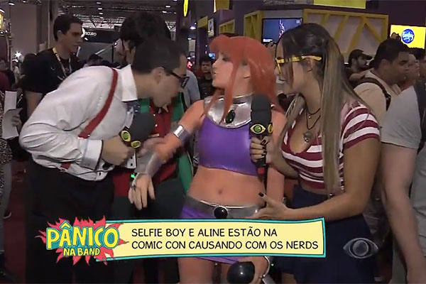 Fã fantasiada na Comic Con se revolta contra repórteres do Pânico e faz desabafo na internet