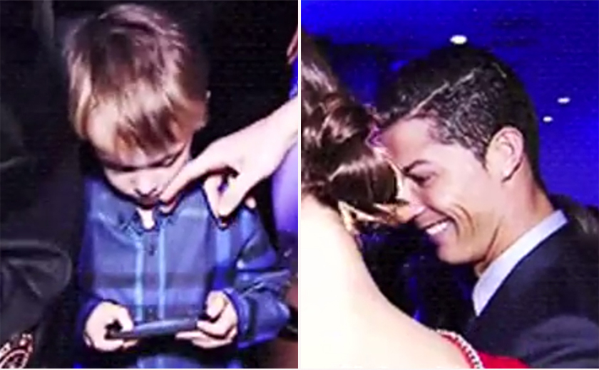 Cristiano Ronaldo é ignorado por filho de Luka Modric e fica sem jeito
