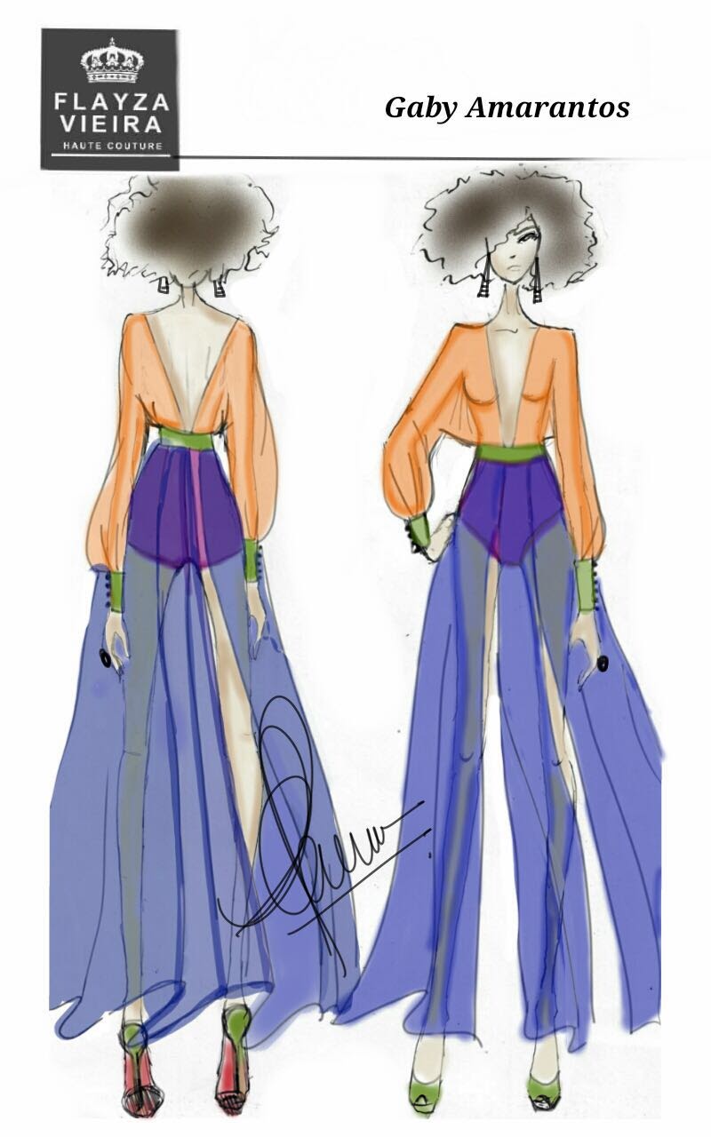 Exclusivo: adiantamos o vestido que Gaby Amarantos usará na cerimônia de encerramento da Paralimpíada