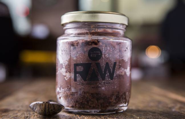 Raw Burger N Bar: bolo de Nutella