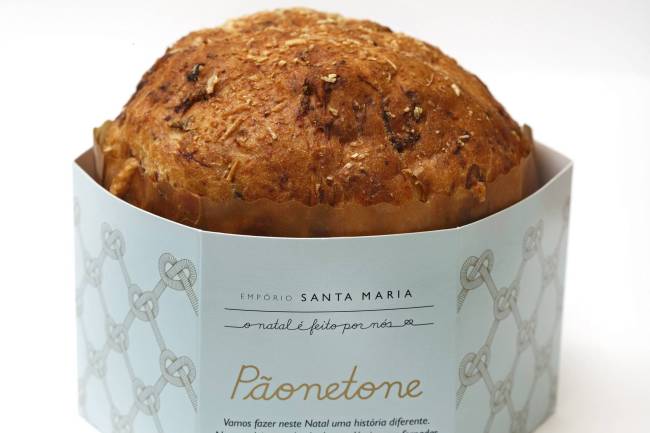 EmpórioSantaMaria_Pãonetone_R$ 49,42 (unidade com 750g)