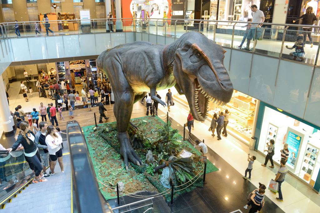 ‘O Mundo dos Dinossauros’ traz dez réplicas dos primeiros grandes habitantes da Terra
