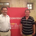 Os amigos Manoel Amaral Filho e Tadeu Baesso (cr&eacute;dito: Fernanda Grumach)