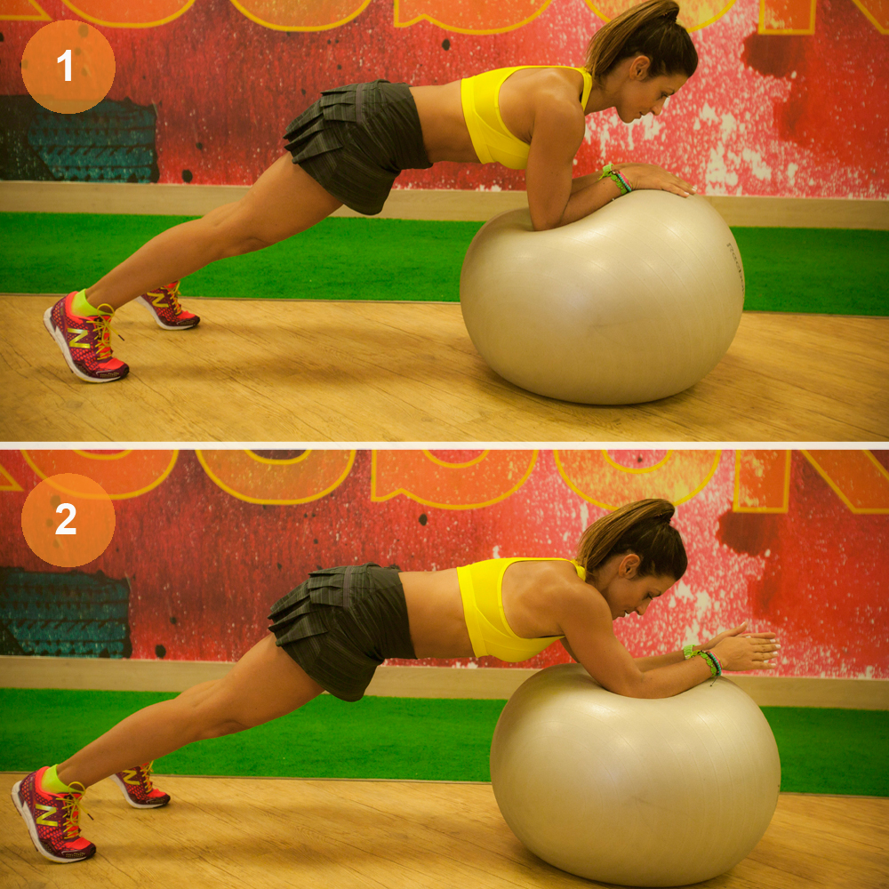 Três abdominais para fazer na bola e perder barriga