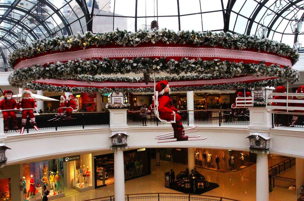 Decoração de Natal no Shopping Higienópolis