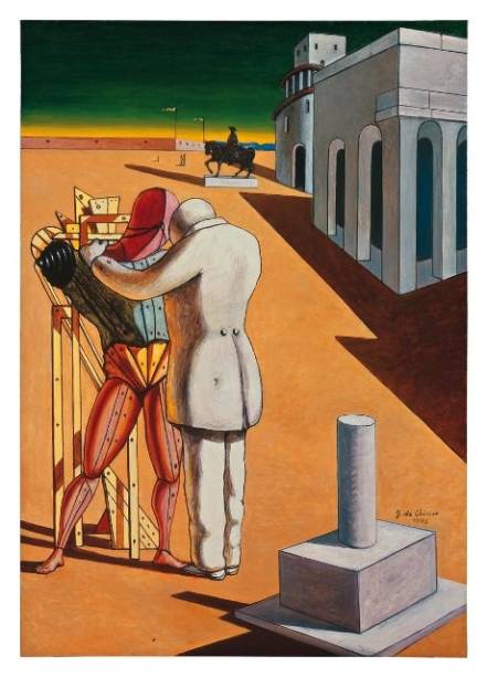 O óleo Visões Metafísicas de Nova York: exposição de Giorgio de Chirico