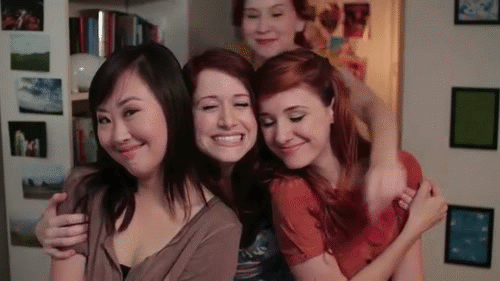 best friends animated GIF
