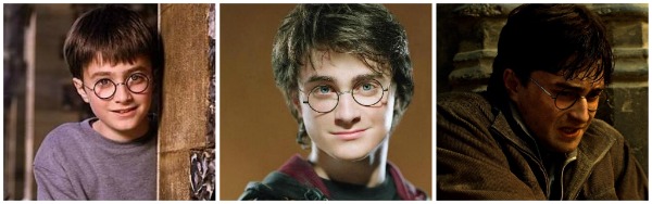 Atores de Harry Potter crescem diante das câmeras