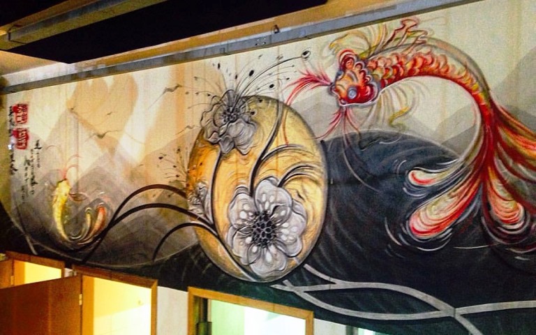 Pintura na parede: detalhe da nova decoração