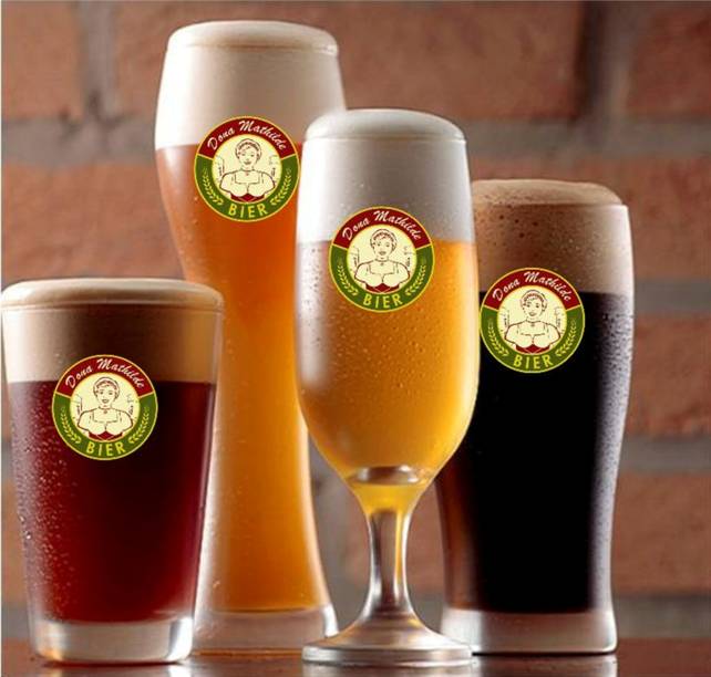 Os chopes servidos no Dona Mathilde Os chopes servidos no Dona Mathilde