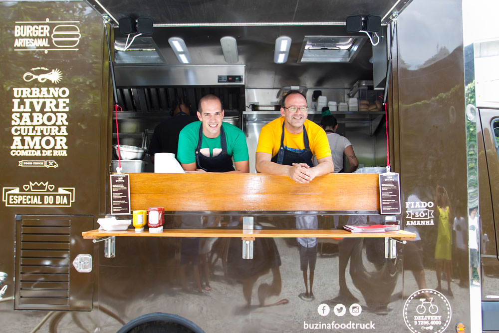 Um food truck com receitas de restaurante