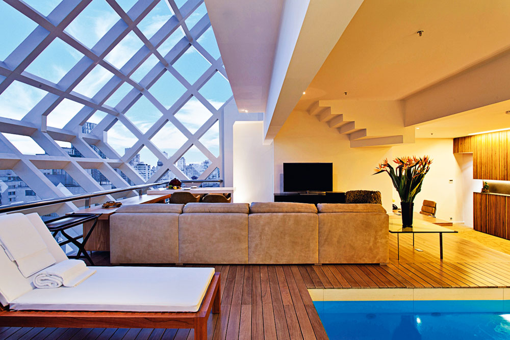 As suítes luxuosas que hospedam as celebridades na capital