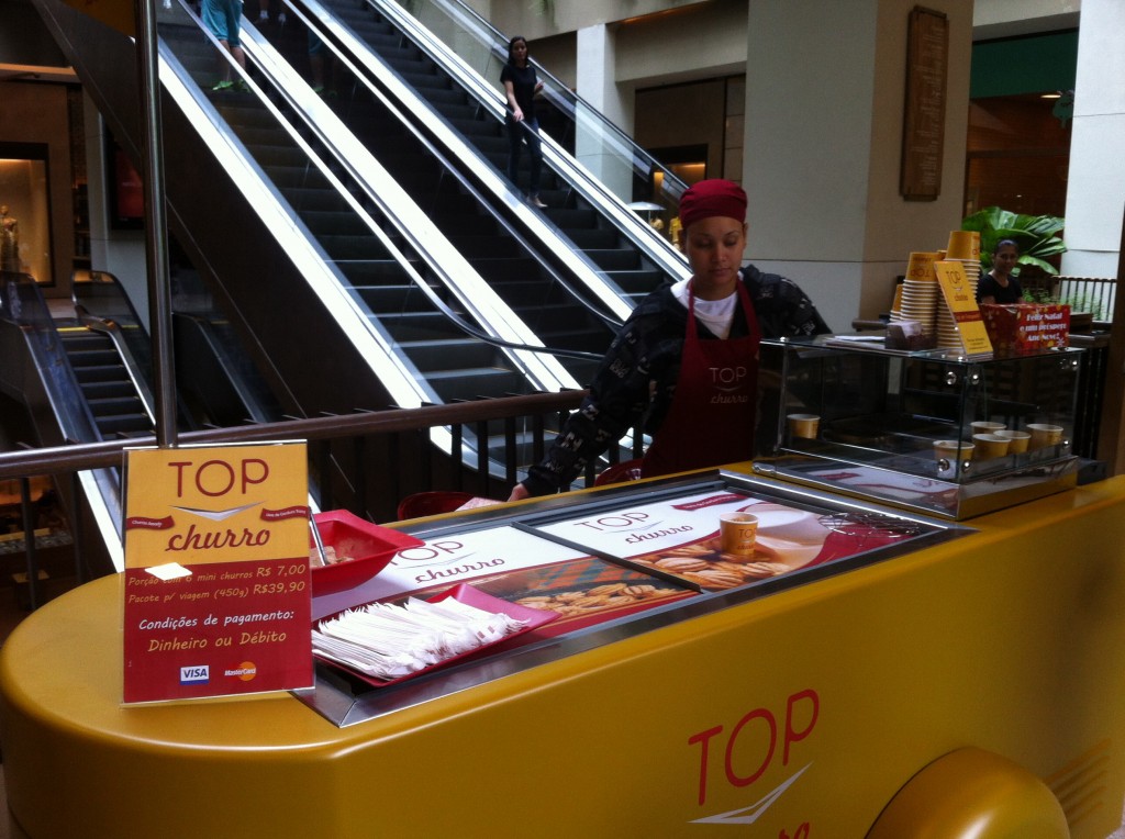 Quiosque do Top Churros: no Shopping Cidade Jardim (Foto: Arnaldo Loren&ccedil;ato)