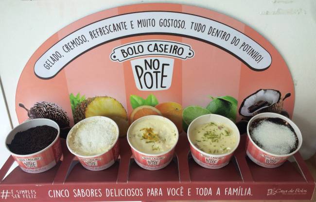 Casa de Bolos: bolo gelado no pote