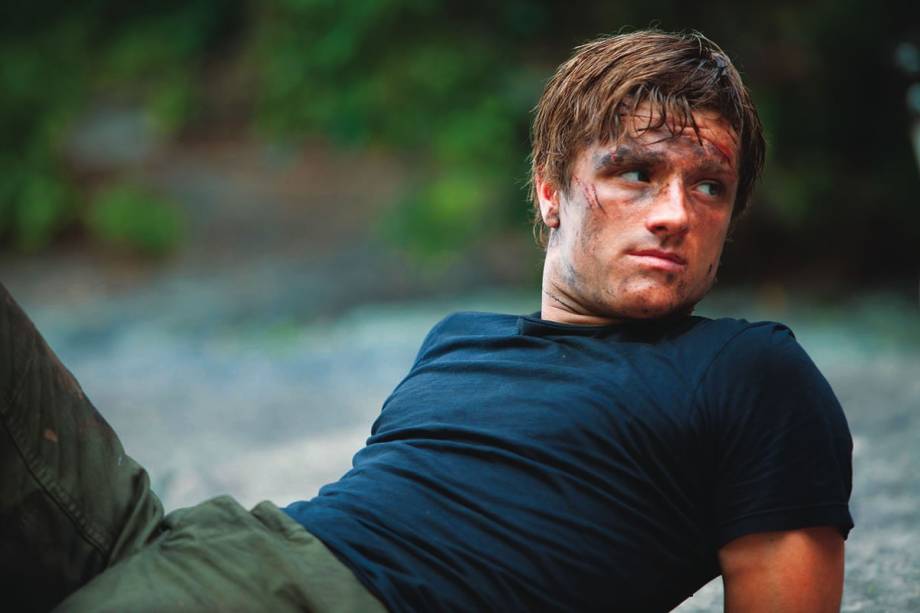 Josh Hutcherson em Jogos Vorazes: reality show mortal