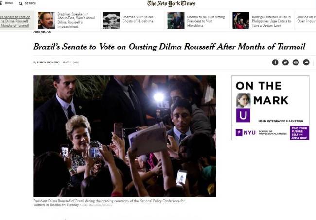 jornal - nytimes - dilma