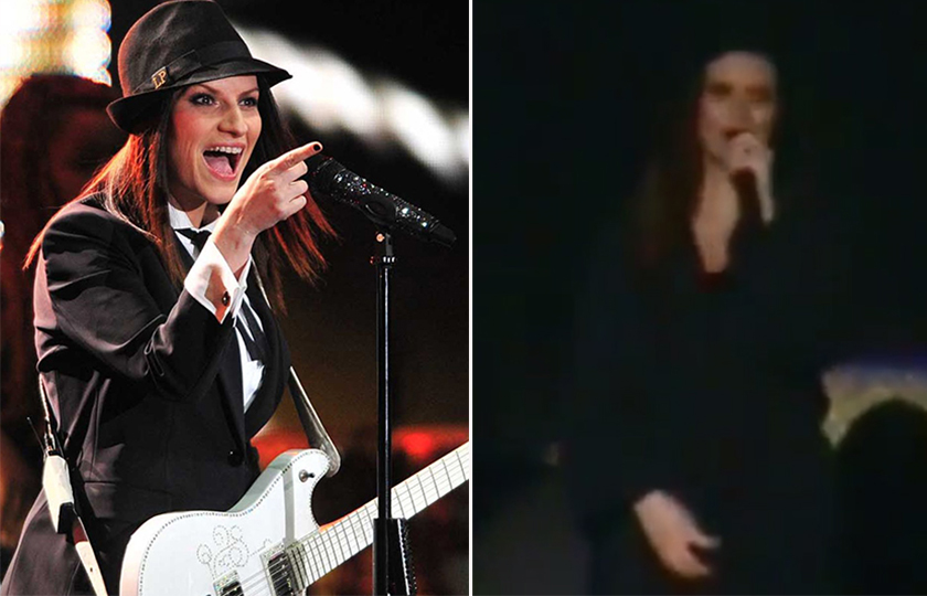 Laura Pausini mostra demais em show no Peru e brinca com público: “Se vocês viram, viram”