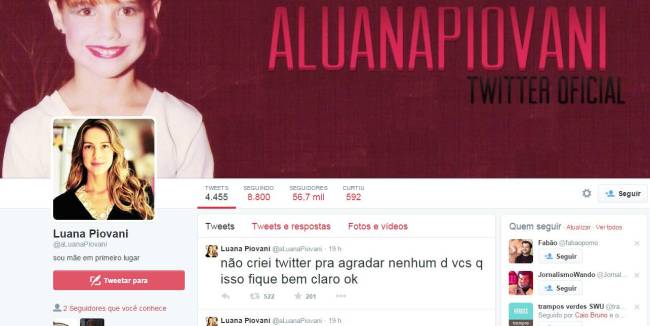 luana piovani Twitter