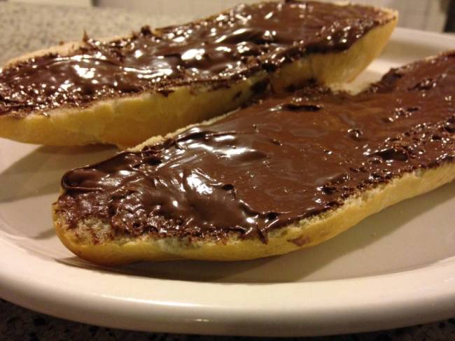 Madureira - baguete com Nutella