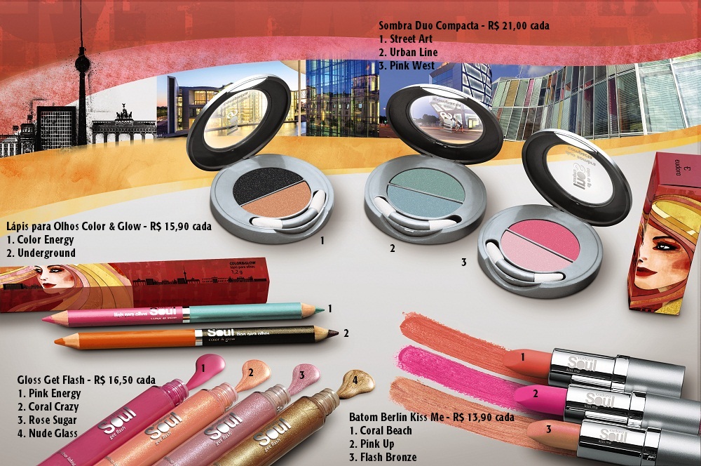 Uma coleção de maquiagens e cosméticos inspirada em Berlin