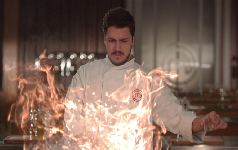 Martin: queimado na prova com sobras de cozida (Foto: divulgação)