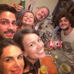 Martin com a galera do MasterChef: Cecilia, Isabella, Helena Lucio e Mohamad