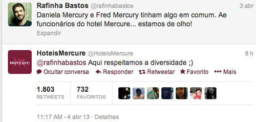 Treta do dia: após piada sem graça no Twitter, Rafinha Bastos compra briga com rede de hotéis
