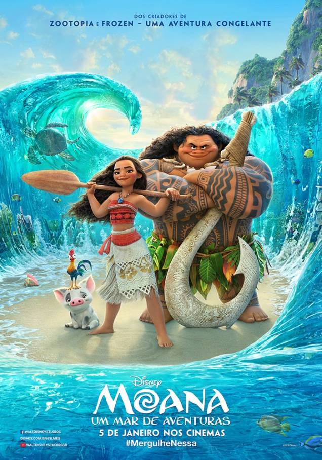 Pôster do filme 'Moana - Um Mar de Aventuras'