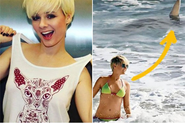 Banhistas acenam, mas modelo não vê tubarão em praia da Flórida