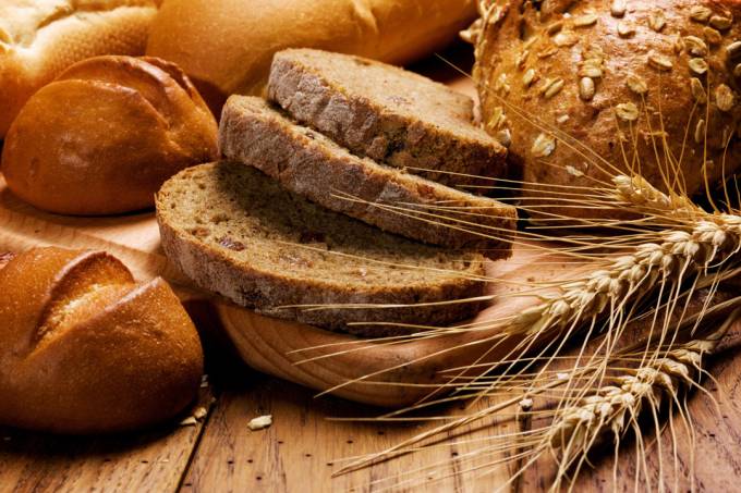 assortment of baked bread