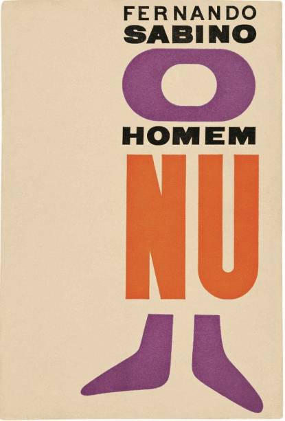 Capa de Bea Feitler, do O Homem Nu (1962), de Fernando Sabino