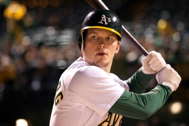 O ator Chris Pratt em O Homem que Mudou o Jogo: jovem interpreta um dos jogadores do time de beisebol Oakland Athletics O ator Chris Pratt em O Homem que Mudou o Jogo: jovem interpreta um dos jogadores do time de beisebol Oakland Athletics