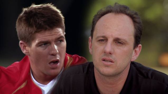 Gerrard, do Liverpool, e Rogério Ceni, do São Paulo: duelo entre gigantes em Soberano 2 - A Heroica Conquista do Mundial de 2005 Gerrard, do Liverpool, e Rogério Ceni, do São Paulo: duelo entre gigantes em Soberano 2 - A Heroica Conquista do Mundial de 2005