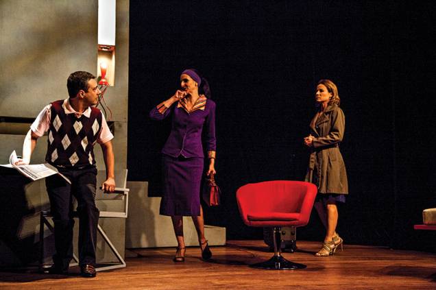 Marco Antônio Pâmio, Ilana Kaplan e Vera Zimmermann na comédia O Terraço Marco Antônio Pâmio, Ilana Kaplan e Vera Zimmermann na comédia O Terraço