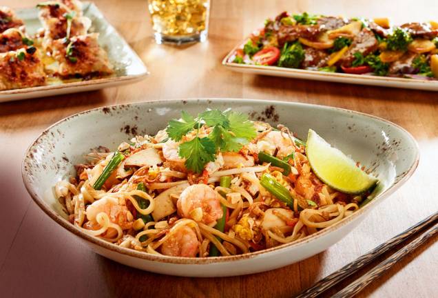 P.F. Chang’s : pad thai com camarão P.F. Chang’s : pad thai com camarão