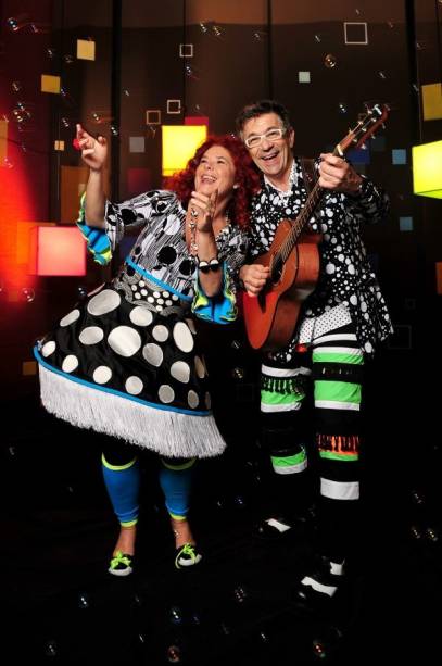 Paulo Tatit e Sandra Peres do Palavra Cantada Paulo Tatit e Sandra Peres do Palavra Cantada