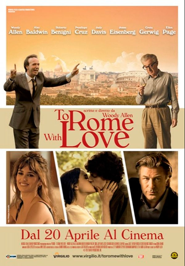Para Roma com Amor: nova comédia de Woody Allen Para Roma com Amor: nova comédia de Woody Allen