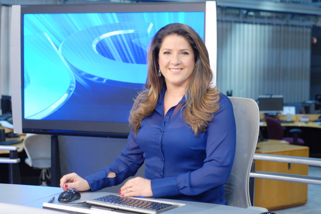 Christiane Pelajo está na bancada do Jornal da Globo desde 2005 (Divulgação Globo/Zé Paulo Cardeal)