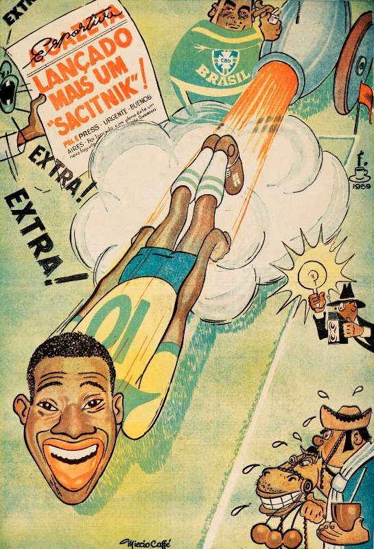 Lançado mais um Sacitnik (1959), de Miécio Caffé Lançado mais um Sacitnik (1959), de Miécio Caffé
