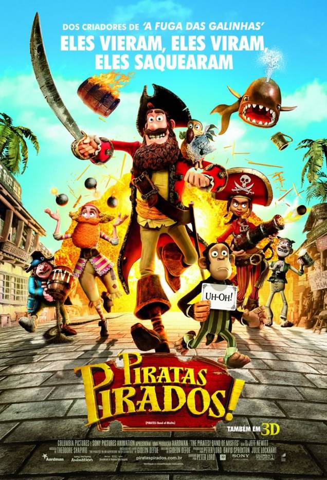 Em Piratas Pirados!, Hugh Grant protagoniza seu primeiro filme de animação Em Piratas Pirados!, Hugh Grant protagoniza seu primeiro filme de animação