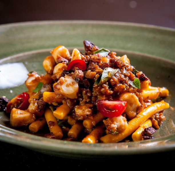 Fusilli inspirado na receita do Marea, de Nova York: a pedido dos clientes