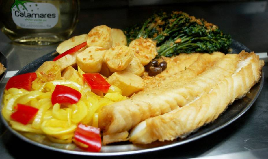 Prato do restaurante Bacalhau, Vinho & Cia, na Barra Funda