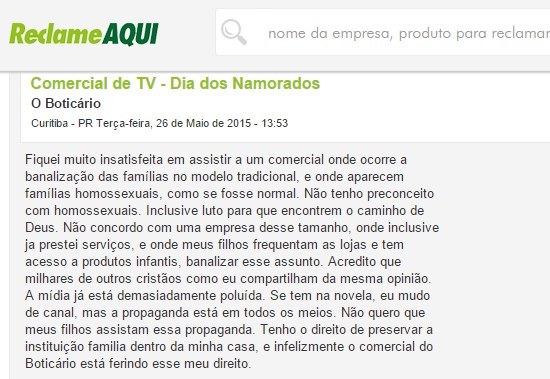 Anúncio do Boticário sofre críticas homofóbicas e empresa responde da melhor maneira possível