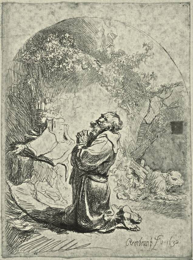 São Jerônimo em Oração, de Rembrandt São Jerônimo em Oração, de Rembrandt