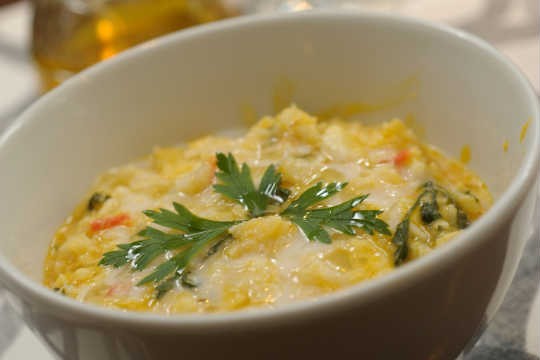 Risoto de camarões com alcachofras Risoto de camarões com alcachofras