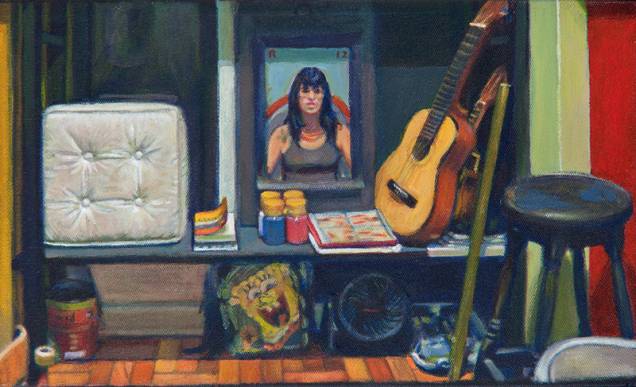 em>Ateliezinho</em>, acrílica de Rodrigo Cunha: a tela do artista fluminense custa R$ 3.900,00 na Galeria André em>Ateliezinho</em>, acrílica de Rodrigo Cunha: a tela do artista fluminense custa R$ 3.900,00 na Galeria André