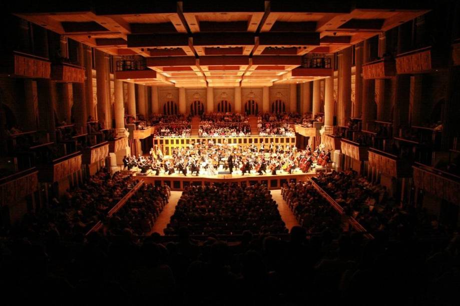 A sala de espetáculos A sala de espetáculos