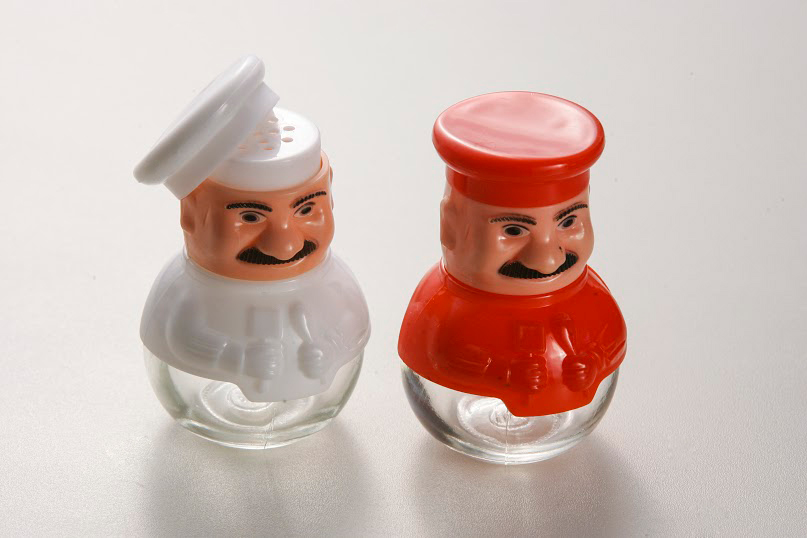 Dupla de saleiro e pimenteiro