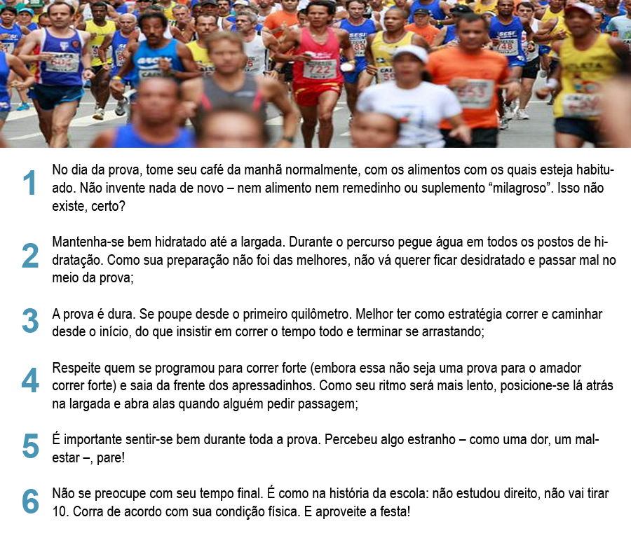 Seis dicas para quem não treinou e vai participar da São Silvestre