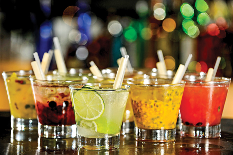 A seleção de caipirinhas
